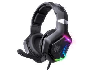 ONIKUMA Gaming Headset with Noise Canceling Mic Over Ear Gaming Headphone for PS5 PS4, Laptops, PC, Phones