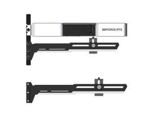 Bailink Graphics Card GPU Brace Support Video Card Sag Holder/Holster Bracket,Adjustable Length and Height Support,Black and White
