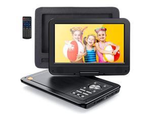 APEMAN 2021 Upgrade 12.5" Portable DVD Player with 10.5" HD Swivel Screen, 6 Hour Rechargeable Battery for Car/Kids, Car Headrest Mount Case