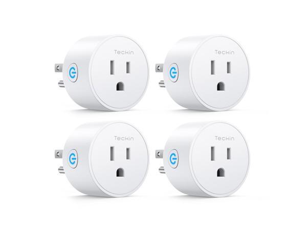 TECKIN SP10-4 Smart Plug Works with Google Assitant Smartthings, Mini Smart  Outlet with Voice Control, 4 Packs 