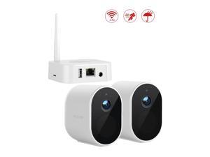 Victure EC810 1080P Home Security Camera,Wireless Outdoor wifi camera, AI Face Recognition, Rechargeable Battery(Pack of 2)