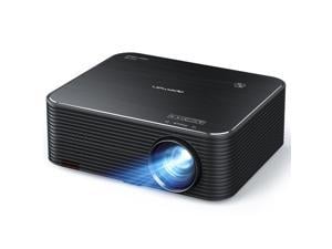 APEMAN LC650 Native 1920x1080P HD Video Projector, ± 45 ° Remote Electronic Keystone, 75% Zoom, 1080P LCD Display and Dual Speakers
