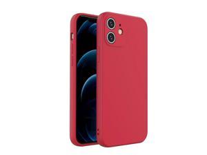 LANOMY Compatible with iPhone 12 Case, Shockproof Protective Case, Full Body Cover, Lens Bumper Protection, Anti-drop Protection Case, Ultra Slim Design, 6.1 inch Red