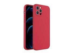LANOMY Compatible with iPhone 12 Pro Case, Shockproof Protective Case, Full Body Cover, Lens Bumper Protection, Anti-drop Protection Case, Ultra Slim Design, 6.1 inch Red