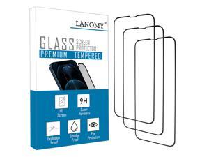 LANOMY 3 Packs Glass Screen Protector Compatible with iPhone 13 Mini, 9H Hardness Tempered Glass Film, Bubble Free, Anti-scratch, HD Clear, Case Friendly, 5.4 inch Display