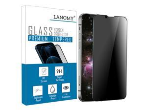 LANOMY Privacy Screen Protector Compatible with iPhone 13 Mini, Anti-spy, 9H Hardness Tempered Glass Film, Bubble Free, Anti-scratch, HD Clear, Case Friendly, 5.4 inch Display