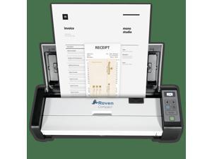 Raven Compact Document Scanner - Wireless Scanning to Mac or Windows PC, Fast Duplex Scan Speeds, Ideal for Home or Office, Includes Raven Desktop Software