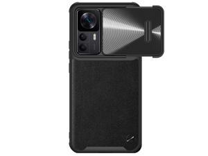 for Xiaomi 12T  Redmi K50 Ultra  Nillkin CamShield Leather Case S Lens Cap Cover  Black