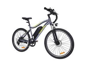 Heybike Race Electric Bike Light Weight 26"X1.95 Tire Commuter Mountain Bike with 36V 10AH Battery, 350W Brushless Motor, Shimano 7-Speed,Front Fork Suspension