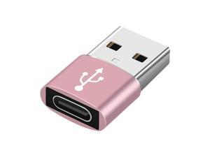 Multicolor 2-in-1 USB to USB C Converter Adapter for Laptop PC Data Transfer Rose Gold