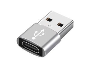 Multicolor 2-in-1 USB to USB C Converter Adapter for Laptop PC Data Transfer Silver