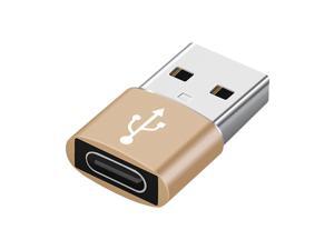 Multicolor 2-in-1 USB to USB C Converter Adapter for Laptop PC Data Transfer Gold