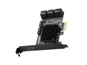 PCIe 8 Ports SATA III 6Gbps Adapter Converter Board Expansion Card for HDD