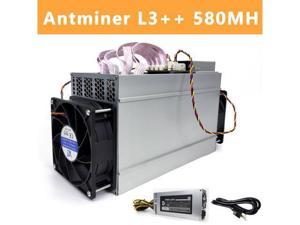 Used  Like New ANTMINER L3 580MHS  New 110V220V PSU and US Power Cord Included  Scrypt Litecoin Miner LTC Mining Machine ASIC Miner Superior to BITMAIN ANTMINER L3 L7 S9 S11 S17 S19 T17 E9
