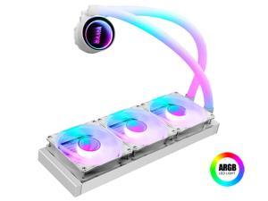 SAMA PS360MM ARGB liquid cooler PC Gaming All-in-one Water Cooler Silent PWM Fans for AMD/Intel Compatible White
