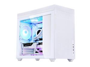 SAMAIM01 Pro White Tempered Glass Micro ATX Mid Tower Gaming Computer Case,...