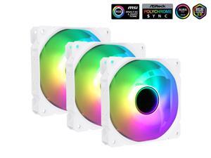 SAMA IMW 3 in 1 Addressable RGB Computer Cooling Fans, 120mm High Performance ARGB PC Case Fan White, High Airflow Low Noise