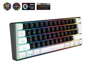 SAMA Wired Keyboard YG91-3 Short Gaming Keyboard Mechanical Feel 61Keys Wit...