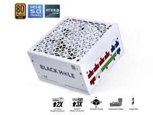 SAMA Black Hole 1000W White 80PLUS Gold Power Supply ATX3.0 PCIE 5.0 Full V...