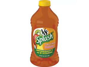4 Bottles V8 Splash Tropical Blend Juice - 64 fl oz/Bottle