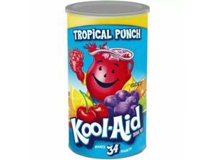 4 Packs Kool-Aid Sweetened Tropical Punch Powdered Drink Mix (82.5 oz.)