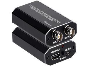 TVI/CVI/AHD to HDMI Converter, Full HD 4K 720P/ 1080P/ 3MP/ 4MP/ 5MP/ 8MP BNC to HDMI Video Adapter for Monitor HDTV DVRs