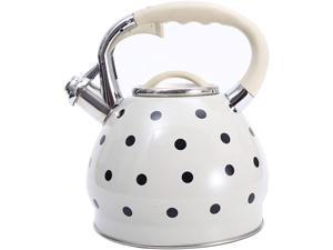 3.5 Liter Whistling Tea Kettle, Stainless Steel stovetop tea kettle for ALL Stovetop, Teakettle Teapot with Anti-Heat Handle, Anti-Rust, Loud Whistle