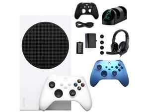 Xbox Series S Console with Extra Aqua Controller Accessories Kit