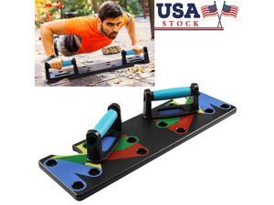 Body Building Push Up Board – Home Workout Equipment, Push Up Bar with Color Coded Combo Positions for Exercise – Portable Gym Accessories for Men and Women, Strength Training Equipment