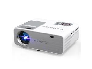 WEWATCH V53 Portable 5G WiFi Projector, Real 1080P Full HD 230'' Large Screen LED Outdoor Projector,Built-in Speaker Video Projector for Outdoor Movies, Compatible with HDMI, TV Stick,TF,AV,USB,PS5
