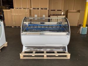 Commercial  Gelato Freezer NEW 16 Pan 60" Inches Gelato Ice Cream Dipping Cabinet Freezer Display Cases Chest NSF ETL DC-16F
