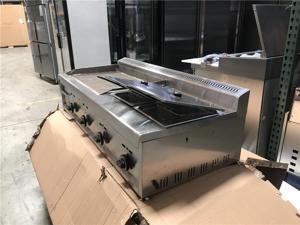 Commercial Griddle NEW 53" Outdoor Propane Griddle Fryer Counter Top Taco Grill Burger Fries G29F2