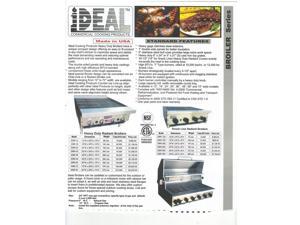 Commercial Radiant Broiler NEW iDeal 18" x 29" Heavy Duty Stainless Steel Commercial Broiler Made in USA IDBR-18