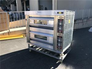 NEW Commercial Electric Pizza Oven Bakery Pizzeria w/ Stainless Steel Table 220V 