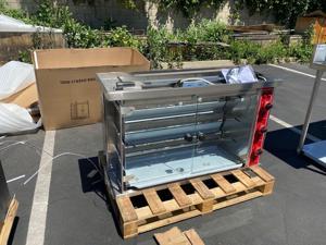 NEW 15 Chicken Rotisserie Machine Natural Gas Propane Restaurant Equipment Use FGJ-3P