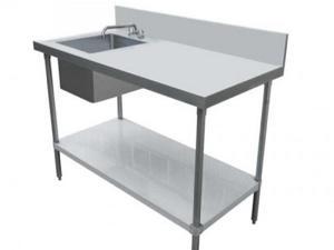 New 30x60 Stainless Steel Table With Sink NSF TSK3060