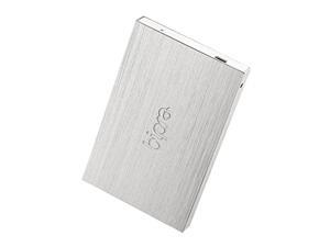 bipra 640gb 640 gb 2.5 inch external hard drive portable usb 2.0 - silver - fat32