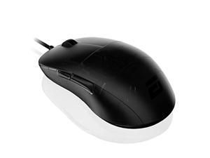 endgame gear xm1r gaming mouse - paw3370 sensor - 50 to 19,000 cpi - mouse for gaming - 5 buttons - kailh gm 8.0 switches - 80 m - wired computer mouse - 2.46 oz lightweight gaming mouse - dark frost