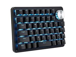 30-Key Fortnite XFUNY Gaming Keypad One-Handed Keyboard 30 Keys Mechanical Feel Wide Hand Rest E-sports Dedicated 7 Color Backlight Keyboard for DOTA OW PUBG 