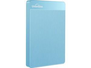 unionsine 500gb ultra slim portable external hard drive usb3.0 hdd storage compatible for pc, desktop, laptop, xbox one, xbox one, ps4(blue) hd-006