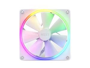 nzxt f140 rgb fans - rf-r14sf-w1 - advanced rgb lighting customization - whisper quiet cooling - single (rgb fan & controller required & not included) - 140mm fan - white