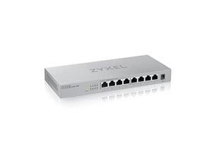 zyxel 8-port 2.5g multi-gigabit unmanaged switch for home entertainment or soho network [mg-108]