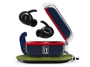 klipsch t5 ii true wireless sport earbuds pga tour edition with dust/waterproof case & earbuds, best fitting earbuds with patented comfort, 32 hours of battery, & wireless charging case