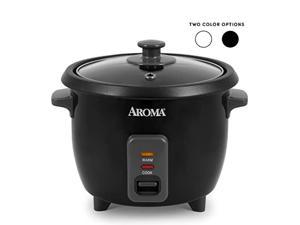 aroma housewares 6-cup (cooked) / 1.5qt. rice & grain cooker (arc-363ngb),black,6-cup cooked / 3-cup uncooked