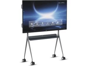 TIBURN 75 inch Interactive Whiteboard, 4K UHD Smartboard Touchscreen Display, Smart Whiteboard with Wall Mount and Movable Stand, Remote Collaboration Smart Board for Classroom and Businesses