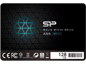 Silicon Power 128GB SSD 3D NAND A55 SLC Cache Performance Boost SATA III 2.5" 7mm (0.28") Internal Solid State Drive (SU128GBSS3A55S25AH)