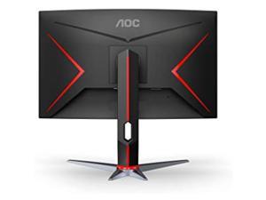 AOC CQ32G2S 32" Curved Frameless Gaming Monitor 2K QHD, 1500R Curved VA, 1ms, 165Hz, FreeSync, Height adjustable, 3-Year Zero Dead Pixel Guarantee