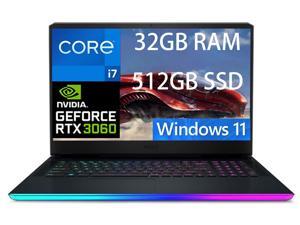 MSI GE76 Raider 17 Gaming Laptop 173 FHD 1920 x 1080 144Hz Intel Core i711800H 8 Core NVIDIA GeForce RTX 3060 6GB 32GB DDR4 512GB PCIe SSD WiFi6 Windows 11