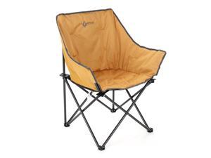 ARROWHEAD OUTDOOR Portable Folding Camping Quad Bucket Chair, Compact, Heavy-Duty, Steel Frame, Supports up to 250lbs | Includes Carrying Bag | USA-Based Support, Tan