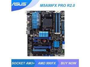 ASUS M5A99FX PRO R2.0 Socket AM3+ AMD 990FX Desktop Motherboard DDR3 32G FX-6300 4350 Cpus 4×PCI-E X16 USB3.0 SATA3 ATX